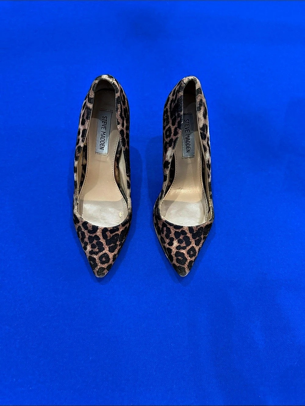 Steve Madden Leopard Print Pointed Toe Heels US 5